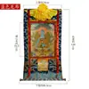 Coração Bordado Pintado "Professor de Medicina Buda Buda" Thangka Sala de Estar Xizang Nepal Montado à Mão Algodão Pintura Decorativa de Pendurar