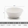 Tazón de Melamina para Fideos, Tazón Pequeño Caótico para Fideos de Arroz, Tazón Comercial de Plástico Imitación Porcelana para Fideos, Tazón para Gachas de Desayuno, Tazón para Arroz, Tazón para Sopa de Fideos, Engrosado