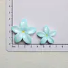 Flores Simuladas de Cinco Pétalos Grandes y Pequeños Accesorios de Resina DIY Tocado Pasador Agujero Decoración de Zapatos Llavero Colgante Material