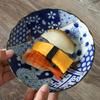 Prato de jantar de cerâmica japonesa importada, azul e florido, estilo japonês, vintage, salada, frutas, tigela funda, prato de sobremesa para lanche