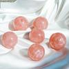 Fabricante Venta al por mayor Adornos de bola de cristal rosa natural Adorno de cristal rosa piedra en bruto pulida Arreglo de siete estrellas Cristal Feng Shui Adornos Decoración