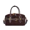 Bolso de Mano Único para Mujer 2026 Nuevo Bolso Almohada Vintage de Gamuza Bolso de Hombro Cruzado para Viajes Transfronterizos