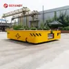 Veículo de Transporte de Fábrica de 5 Toneladas, Caminhão Plataforma Elétrico Sem Trilhos, Alimentado por Bateria, Controle Remoto, Caminhão Plataforma de Transferência de Vão Livre com Direção Livre