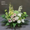 Arreglos Florales de Boda Estilo Bosque, Macetas Colgantes, Flores de Seda, Decoraciones de Pasillo, Decoraciones para la Ceremonia de Entrega del Coche de Boda, Escaparates, Plantas Verdes