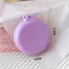Novo Pente com Almofada de Ar Macaron Cor Sólida Espelho Portátil Pente Massageador para Meninas Cor Doce Pente Dobrável para Pentear Cabelo