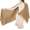 Xale de Inverno Feminino Cachecol com Toque de Caxemira Sintética Manta Macia e Quente Envoltório para Vestido de Noiva, Madrinha ou Festa