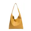 Bolso cubo tejido de color liso, gran capacidad, moderno y minimalista, bolso de hombro tipo tote retro para el día a día 2026 PU