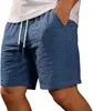 Pantalones Cortos Deportivos de Verano para Hombre Casual Ligeros Sueltos Playa Caminar Cintura Elástica Transpirables Exteriores Pantalones Cortos de Playa