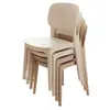 Silla de Comedor con Respaldo, Engrosada, Plegable, Cómoda para Estar Sentado Mucho Tiempo, Adecuada para Uso Doméstico, Plástico, Tamaño Pequeño, Resistente, Adecuada para Adultos, Uso Comercial