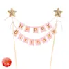 Alambre de Nube Tarjeta Insertable Estrella de Cinco Puntas Accesorios para Hornear Espuma de Esponja EVA Globo DIY Nube Blanca Decoración para Pastel de Cumpleaños