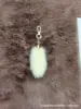 Chaveiro Pingente de Cauda de Pelo Sintético de Visom Acessório para Bolsa Decoração de Pelúcia Pingente de Pelo da Moda em Várias Cores