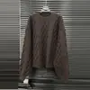 Suéter Nuevo Moda Otoño Temprano Traje de Moda para Mujer Holgado Suave Cera Tejido Retorcido Conjunto de Cuatro Piezas