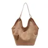 Bolsa Tote Fosca Versátil de Nicho de Luxo para Mulheres Início do Outono Simples para o Dia a Dia Bolsa de Ombro ou Axila