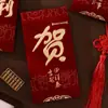 Envelope Vermelho de Presente 2026 Novo Modelo Boa Sorte Universal Casamento Lembrança Dinheiro da Sorte Estampagem Dourada Dez Mil Yuan Envelope Vermelho