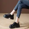 Nuevos Zapatos Planos Casuales Estilo Japonés Otoño e Invierno 2026 Suela Gruesa Estilo Británico Retro Versátiles Zapatos de Cuero para Mujer