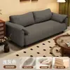 Sofá para Sala de Estar, Apartamento Pequeno, Aluguel, Quarto, Dois ou Três Lugares, Estilo Orelha de Elefante, Linha Reta, Sofá Preguiçoso, Tecido, Modelo Novo