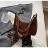 Bolso Croissant Mate Vintage para Axila Otoño/Invierno Bolso Pequeño para Mujer 2026 Nuevo Bolso Francés para Commuter Bolso de Hombro Único Cruzado de Cuerpo de Moda