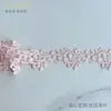 Em Estoque de Fábrica Auto-Produzido e Auto-Vendido Renda de Bordado Solúvel em Água Floral Rosa Khaki Poliéster Estilo Europeu 4cm Acessórios para Vestuário