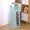 Bolsa de lavandería de tela Oxford cesta de almacenamiento para ropa sucia cubo de almacenamiento de ropa plegable para baño gran capacidad cesta para ropa sucia venta al por mayor