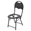 Silla de Inodoro Plegable con Respaldo Jiaqi Silla de Inodoro Taburete de Inodoro Desmontable Silla de Inodoro con Respaldo para Mujer Embarazada Silla de Inodoro Móvil