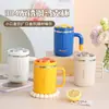 Caneca Térmica de Aço Inoxidável 304, Copo de Beber Estudante de Aparência Sofisticada com Alça e Tampa, Copo de Água de Grande Capacidade