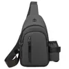 Bolsa de pecho impermeable para viajes al aire libre, bolso cruzado para hombre, bolso de hombro, mochila casual resistente al agua, bolsa pequeña deportiva, riñonera de pecho