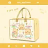 Nova bolsa de viagem para bagagem com armazenamento, mala de rodinhas de desenho animado para lembrancinhas, pode ser coberta com bolsa de feltro, bolsa de ombro de feltro para presente