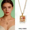 Flor de Perla Popular Transfronteriza Esmalte Acero de Titanio Diseño de Nicho Joyería de Exportación Accesorios de Collar de Gama Alta para Mujeres Verano