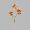 Série de Flores Artificiais Douradas Cuidadosamente Selecionadas: Eucalipto, Flores Pequenas em Forma de Leque, Hortênsias, Orquídeas Phalaenopsis, Decorações de Balde da Fortuna para o Ano Novo e Festival da Primavera
