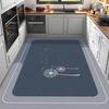Tapetes de Cocina al por Mayor Transfronterizos Absorben Agua y Aceite, Tapetes de Puerta Completos, Tapetes de Piso Domésticos Antideslizantes y Resistentes a las Manchas de Tierra de Diatomeas