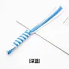 Cordón trenzado anudado de bloques de color, Colgante para bolso, Llavero, Accesorios de cuerda decorativa hechos a mano para bricolaje, Venta al por mayor desde el fabricante