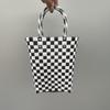Bolso de Mano Vertical Simple de Moda Cesta de Almacenamiento Tejida Cesta de Compras Bolsa para Verduras Bolsa DIY Bolsa de Playa