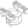 Esqueleto Transformador RM6 Esqueleto Baquelita RM6 Esqueleto Alta Frecuencia SMD Ranura Única Vertical 4+4 614-1