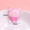 Mini Paleta de Amor Transparente Accesorios de Resina DIY Cuerda para el Cabello Pasador Parche para Funda de Teléfono Accesorios de Pegamento Crema