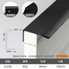 Preto 1,0m Cabo Estendido Moderno Simples Invisível Sem Perfuração Porta de Armário Guarda-roupa Sapateira Borda de Gaveta Fita de Borda