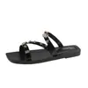 Chanclas Planas para Mujer Verano 2025 Nuevo Estilo Sandalias Elegantes para Combinar con Faldas Sandalias de Playa
