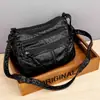Bolso de Hombro de Color Sólido Vintage Bolso Cruzado Retro Bolso de Mano para Mujer Bolso de Cuero Suave
