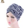 Novo Chapéu Cachecol de Algodão Elástico com Cauda Longa, Touca para Envolver a Cabeça, Touca Turbante Tjm-216, Macio, Moderno e Versátil para o Inverno