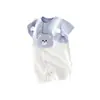 Enterizo Oso Tímido de Verano para Bebé, Mameluco Delgado de Manga Corta, Ropa para Gatear, Ropa de Casa, Ropa para Recién Nacido