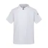 Ropa de Trabajo de Chef de Hotel de Verano para Hombre, de Manga Corta, Transpirable, que Absorbe la Humedad, Resistente al Desgaste para Personal de Catering y Cocina