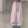 Calças Casuais para Meninas 2026 Outono Novo Estilo Crianças Pequenas e Grandes Calças de Cintura com Patchwork Perna Larga Calças com Bloco de Cores Perna Curva Calças Longas para Primavera e Outono ao Ar Livre