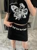 Cinturón de mariposa de metal tallado estilo retro Y2k para mujer, diseño de nicho de verano, pantalones cortos, falda corta, accesorios de cadena para la cintura jk