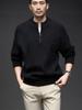 Yingao Estilo Perezoso Tejido Grueso Ropa de Punto para Hombre Otoño e Invierno Estilo Coreano Mezclado Media Cremallera Ropa de Punto para Hombre Venta al por Mayor