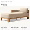 Sofá Nórdico de Ratán y Madera Maciza para Exteriores Cómodo Jardín Patio Diseñador Muebles de Teca Hotel B&B Exterior Ratán
