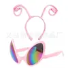 Accesorios para el Cabello de Hormiga Lindos para Niños Transfronterizos Gafas Tentáculos de Insecto Diadema Accesorios para Actuaciones Escénicas de Halloween Venta al por Mayor