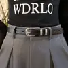 Cinturón Fino Versátil de Diseñador Único para Mujer, Nuevo Estilo de Verano, Estilo Coreano Negro, Minimalista Estilo Ins