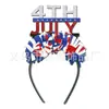 Accesorios para el Cabello con Borlas de Estrella de Cinco Puntas de Venta Caliente Transfronterizos Accesorios para el Cabello del Día de la Independencia Americana Diadema para Fiestas Festivas Infantiles