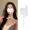 Collar con forma de hueso de perro en blanco y negro Y2K para mujer, bonito y atractivo anillo de cuello, gargantilla, cadena, genial