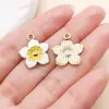 Pingentes de Gota de Óleo de Flor Branca Pura Margarida Flor de Cerejeira Rosa Crisântemo Brincos Pulseira Acessórios de Joia DIY Atacado