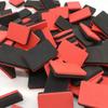 Esponja suave de látex EVA roja y negra para limpiar raquetas de tenis de mesa.